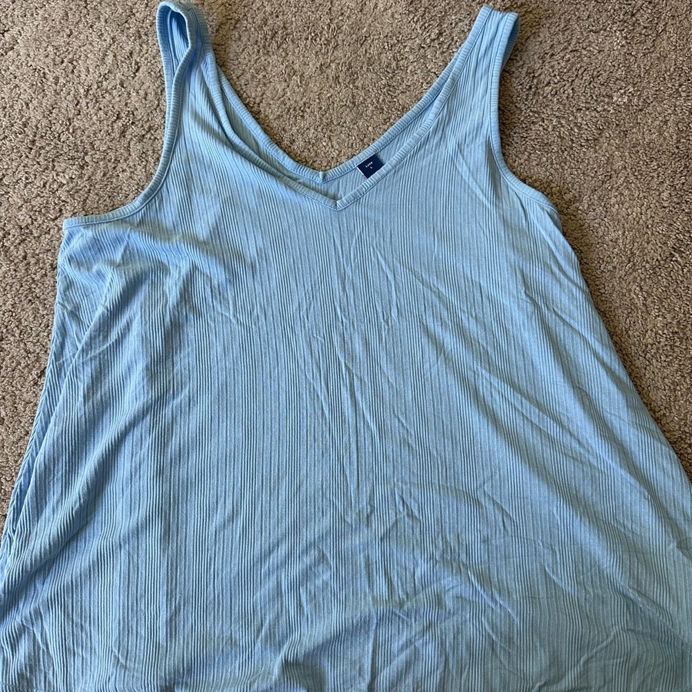 SIZE LARGE Women's Old Navy Light Blue Workout Top